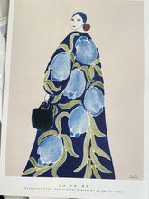 Affiche Femme Tulipes Bleues A2 & A3