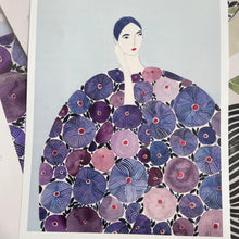 Affiche Femme Pivoine A2 & A3