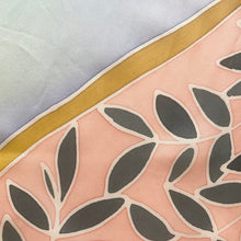 Foulard Losange en soie peint à la main - Pièce unique