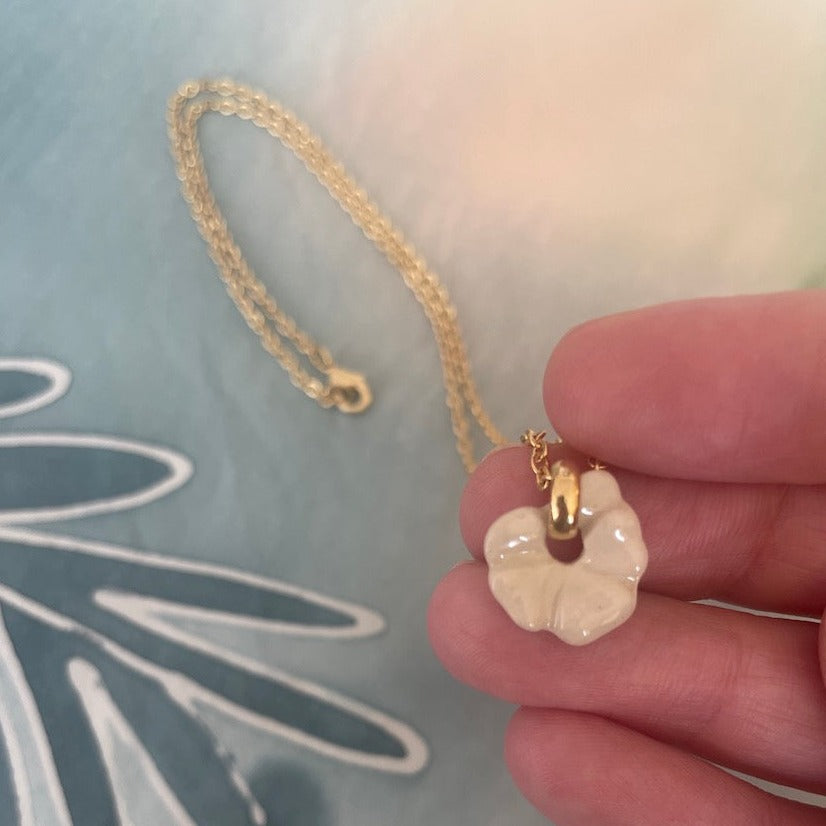 Collier Pansy en Céramique Colorée