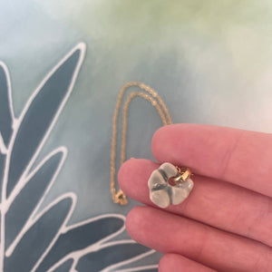 Collier Pansy en Céramique Colorée
