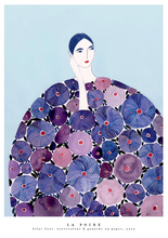 Affiche Femme Pivoine A2 & A3