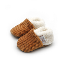 Chaussons Bébé Velours Côtelé - Plusieurs couleurs