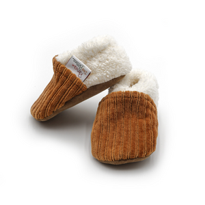 Chaussons Bébé Velours Côtelé - Plusieurs couleurs