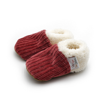 Chaussons Bébé Velours Côtelé - Plusieurs couleurs