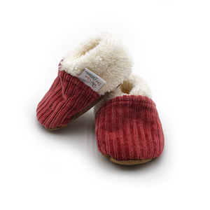 Chaussons Bébé Velours Côtelé - Plusieurs couleurs