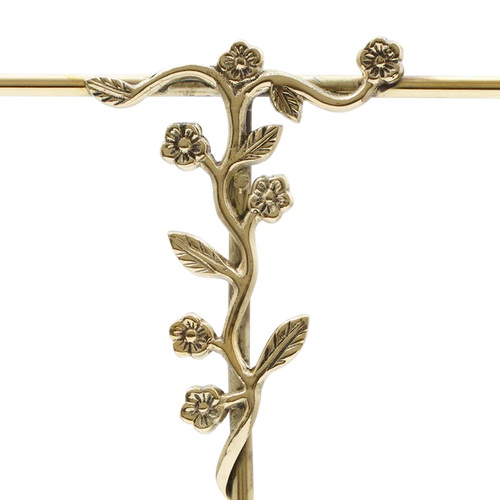 Flowered Jewelry Holder in Recycled Brass