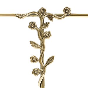 Flowered Jewelry Holder in Recycled Brass