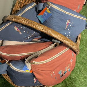 Sac Banane en coton bio brodé