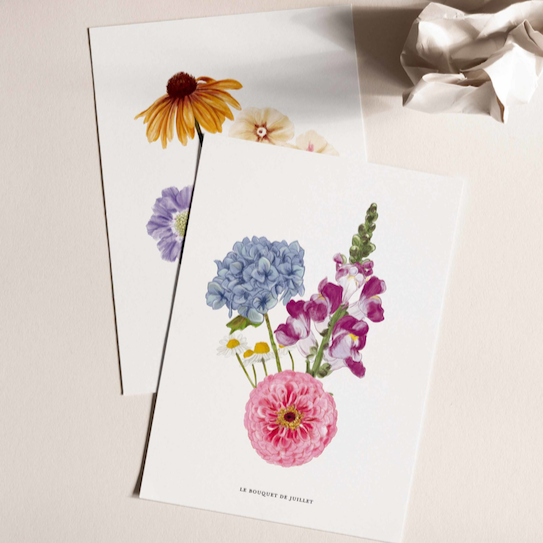 Affiches Fleurs de Saison Colorées