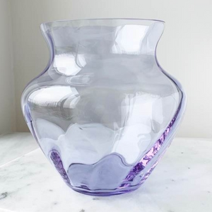 Grand Vase en Verre Lilas