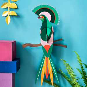 Recycled cardboard wall decoration - Gili Bird